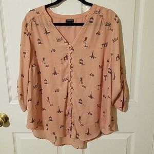 Torrid Paris blouse